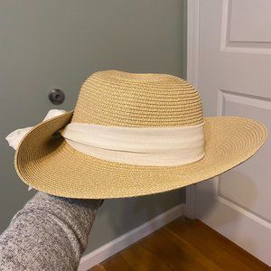 NINE WEST Women's Scarf Floppy Sun Hat